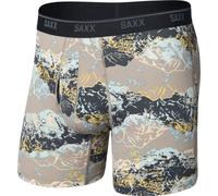 Saxx Underwear Quest Quick-Dry Brief Fly Boxer Herren Kurze Unterhose grau Größe S Elastisch