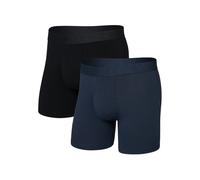 SAXX SXPP2CDIB/M 2er-Pack Boxershorts DropTemp Cooling Cotton - Dunkelblau / Schwarz - M