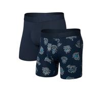 SAXX SXPP2CHSD/M 2er-Pack Boxershorts DropTemp Cooling Cotton - Navy / Dunkelblau - M