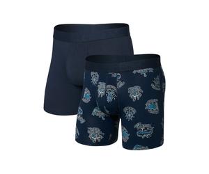 SAXX SXPP2CHSD/S 2er-Pack Boxershorts DropTemp Cooling Cotton - Navy / Dunkelblau - S