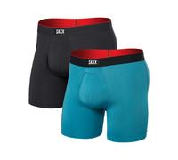 Saxx Underwear - 2er-Set atmungsaktive Boxershorts - Herren - Multi-Sport Mesh 2Pk - Multi-Sport Mesh 2Pk Hydro Blue / Faded Black für Blau XS