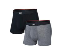 Saxx Underwear - 2er-Set atmungsaktive und weiche Boxershorts - Herren - Vibe Xtra Soft Comfort 2pk - Vibe Xtra Soft Comfort BB Fly 2pk Grau S