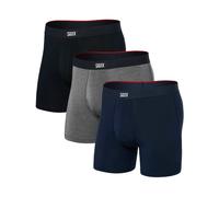 Saxx Underwear - 3er-Set atmungsaktive Boxershorts - Herren - Vibe Xtra 3Pk - Vibe Xtra 3Pk Noir / Gris Foncé Chiné / Marine für Herren - schwarz XL