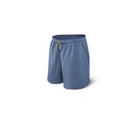 SAXX Underwear Co. Badeshorts - Cannonball 2N1 Lange Badehose Mit Taschen - Boardshorts Mit Mesh-Innenschuh Herre, Dunkler Denim, Small