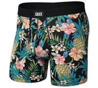 SAXX Underwear Co. Daytripper Herren-Boxershorts, bequem, Stretch, Hosenschlitz, Pineapple Field-Black, X-Large