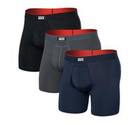 Saxx Underwear Co. Herren-Boxershorts aus Netzstoff, 3er-Pack, Turbulence/Navy/Black, Medium