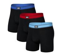 SAXX Underwear Co. - Herren-Boxershorts mit integriertem Beutel, 3er-Pack, Slvr Lke/Chry/Sprt Blu Wb, Medium