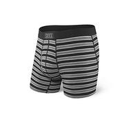SAXX Underwear Co. Herren Saxx Men's Boxer Underwear, Black Crew Stripe, S