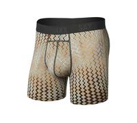 SAXX Underwear Co. Herren Smooth Flex Light Kompressions-Boxershorts, 15,2 cm, Glänzendes Gewebe, verblasstes Schwarz, Small