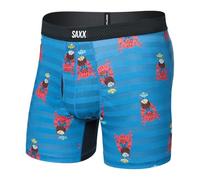 SAXX Underwear Co. Herren-Unterwäsche mit Beutel, Droptemp kühlendes Netzgewebe, Boxershorts, Hosenschlitz, Crab Cocktail-Lake Blue, Medium