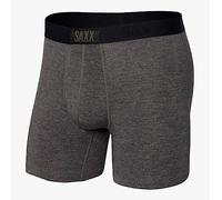 SAXX Underwear Co. Herren Unterwäsche mit Beutel Vibe Super Soft Boxer Brief, Graphite Heather, S