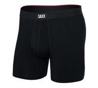 SAXX Underwear Co. Herren Unterwäsche mit Beutel Vibe Xtra Boxer Brief Fly, Schwarz, X-Large