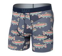 Saxx Underwear Co. Herren-Unterwäsche mit Tasche, Daytripper Boxershorts, 2 Stück, Mosaik Forellen-maritim, XX-Large