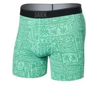 SAXX Underwear Co. Quest Herren-Boxershorts aus Netzstoff, schnell trocknend, mit integrierter Beutelunterstützung, Pretty Birdie-Green, Größe M, Pretty Birdie-Green, Medium