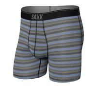 SAXX Underwear Co. Quest Herren-Boxershorts, schnelltrocknend, Netzstoff, gestreift, Größe S, Solar Stripe- Twilight, Small