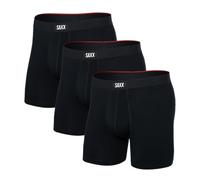 SAXX Underwear Co. Vibe Xtra Herren-Unterwäsche mit Tasche, 3 Stück, Schwarz, XXL