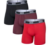 Saxx Underwear Herren Essential Performance 3er Pack Boxer (Größe S, rot)