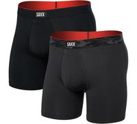 Saxx Underwear Herren Multi Sport Mesh 2er Pack Boxer (Größe M, schwarz)