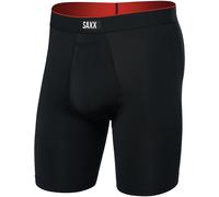 SAXX Multi-Sport Mesh Long Boxershorts pechschwarz - M