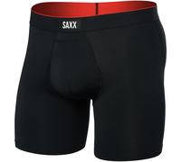 Saxx Underwear Herren Multi Sport Mesh Fly Boxer (Größe L, schwarz)