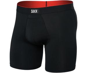 Saxx Underwear Herren Multi Sport Mesh Fly Boxer (Größe XXL, schwarz)