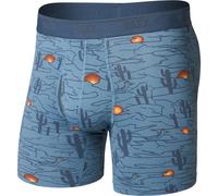 Saxx Underwear Herren Quest Quick-Dry Brief Fly Boxer (Größe M, blau)