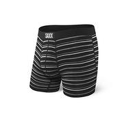 Saxx - Vibe Super Soft Boxer Brief - Kunstfaserunterwäsche, Gr. S, schwarz (BlackCoastStripe)