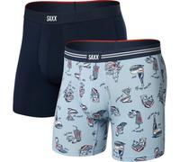 Saxx Underwear Herren Vibe Xtra Fly 2er Pack Boxer (Größe XL, blau)