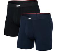 Saxx Underwear Herren Vibe Xtra Fly 2er Pack Boxer (Größe XL, schwarz)