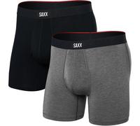 Saxx Underwear Herren Vibe Xtra Fly 2er Pack Boxer (Größe XL, schwarz)