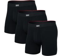 Saxx Underwear Herren Vibe Xtra Fly 3er Pack Boxer (Größe XL, schwarz)