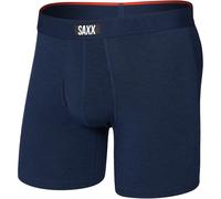 Saxx - Vibe Xtra Boxer Brief Fly - Kunstfaserunterwäsche, Gr. L, blau (DarkNavyHeather)