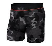 Saxx Underwear Herrenunterwäsche - Ultra Super Weich Männer-Unterhosen - Boxershorts mit integrierter Pouch-Unterstützung - Herrenunterwäsche, Supersize Camo-Schwarz, S