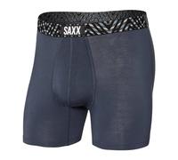 Saxx Underwear Herrenunterwäsche - Vibe Super Weich Boxershorts mit integriertem Pouch-Unterstützung - Unterwäsche für Herren, India Ink/Amaze-Zing WB, S