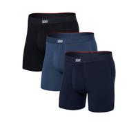Saxx Underwear - Pack / Paket / Set mit 3 atmungsaktiven Boxershorts - Vibe Xtra BB Fly 3pk Dark Denim/Navy/Black für Herren - Größe XL - Navy blau Navy blau XL