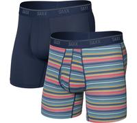 Saxx Underwear Quest Quick-Dry Mesh 2er Pack Boxer Herren Kurze Unterhose blau Größe XL Elastisch