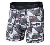 Saxx Underwear Quest Quick-Dry Brief Fly Boxer Herren Kurze Unterhose grau Größe L Elastisch