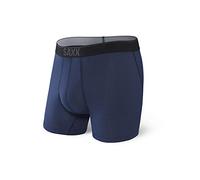 Saxx Unterwäsche Herren Boxershorts - Quest Schnelltrocknendes Mesh Herrenunterhosen - Boxershorts mit integrierter Pouch TM Unterstützung - Unterwäsche für Herren, Midnight Blau II, XL