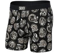 Herren Boxershorts SAXX Vibe Super Soft Boxer Brief brain bucket-schwarz S
