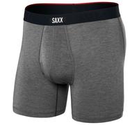 Saxx - Vibe Xtra Boxer Brief Fly - Kunstfaserunterwäsche, Gr. M, grau (DarkGreyHeather)