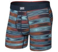 Saxx - Vibe Xtra Boxer Brief Fly - Kunstfaserunterwäsche, Gr. S, bunt (IkatStripe/Multi)