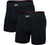 Saxx Underwear Herren Vibe Xtra Fly 2er Pack Boxer (Größe XL, schwarz)