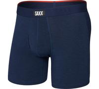 Saxx - Vibe Xtra Boxer Brief Fly - Kunstfaserunterwäsche, Gr. XL, blau (DarkNavyHeather)