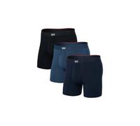 Saxx Underwear Vibe Xtra Brief Fly Boxershorts 3 Einheiten S Dark Denim / Navy / Black