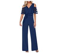 Saymany Damen Jumpsuit Elegant Jumpsuit Damen Sexy Workout Outfits Latzhose Damen Hausanzug Damen Kuschelig Warm Damen Jumpsuit Full Body Jumpsuit