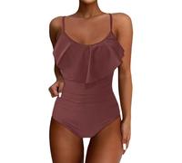 Saymany Damen Monokini V Ausschnitt Swimwear Swimsuits Push Up Bademode Badeanzüge Sport Schwimmanzug Strandmode Monokini High Waist Badeanzug Monokinis
