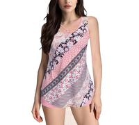 Saymany Damen Zweiteiliger Tankini Sets Push Up Badebekleidung Bademode Set Bauchweg Badeanzüge Swimsuit Freizeit Bademode Zweiteiler Sets Oberteil Mit Badeshorts