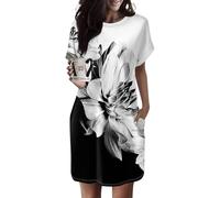 Saymany Kleid Damen Festlich Kleider Damen Frühling Festliche Leinenkleid Damen Tüllkleider Für Damen Tunika Damen Sommer Kleid Brautkleider Latzkleid Damen Prinzessin Kleid Damen（2-Dark Gray,M