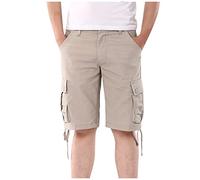 Saymany Kurze Arbeitshosen Herren Herren Kurze Hosen Kurze Hosen Herren Cargo Kurze Hose Herren Shorts Herren Cargo Shorts Herren Kurze Hose Bermuda Shorts Herren Arbeitshosen Männer Kurz(3-Beige,40)