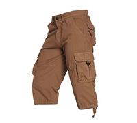 Saymany Kurze Hose Herren Stretch Kurze Hose Herren Kurze Hosen Herren Sommer Kurze Cargo Hosen Männer Sporthose Herren Kurz Cargo Shorts Herren Cargo Short Herren Herren Wanderhose Kurz（Ginger,30